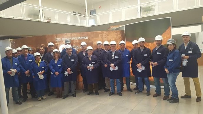 Investigadores de la UHU en Atlantic Copper.
