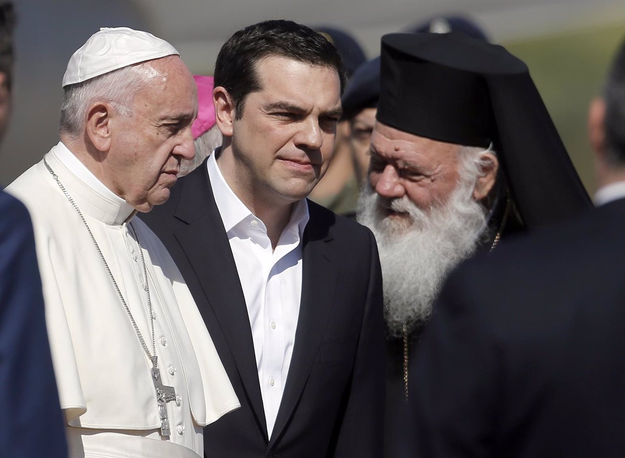 El Papa llega a Lesbos