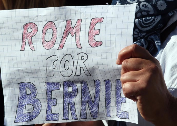 Bernie Sanders en Roma 