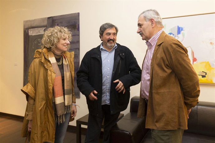 Eva Díaz Tezanos con el codirector de Atapuerca, José María Bermúdez