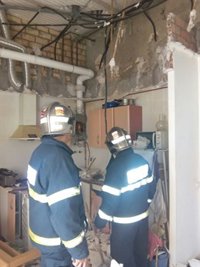 Herido por quemaduras tras una deflagración de gas en su vivienda