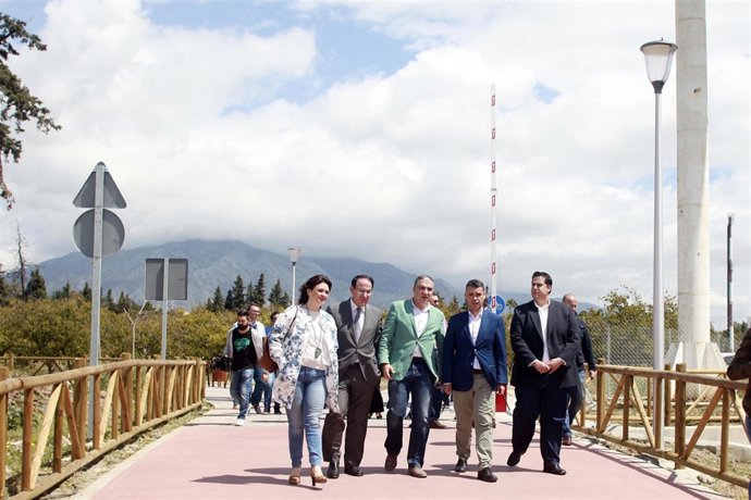 Inauguración del nuevo paseo fluvial de Marbella