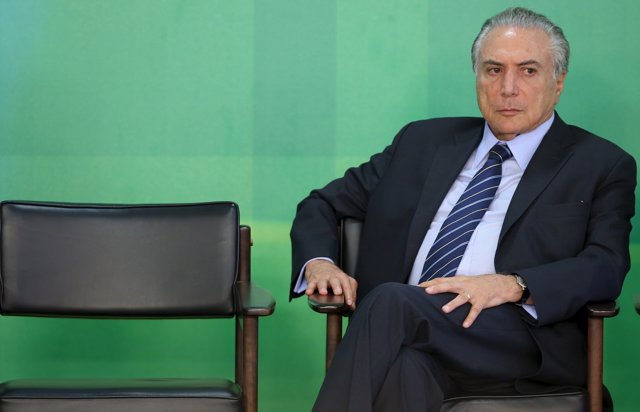 File photo of Brazil's Vice President Michel Temer is pictured at the Planalto P