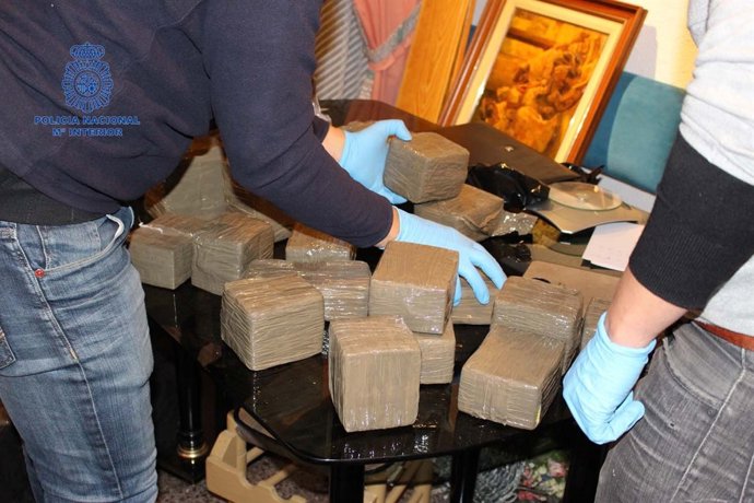 Imagen de la droga incautada