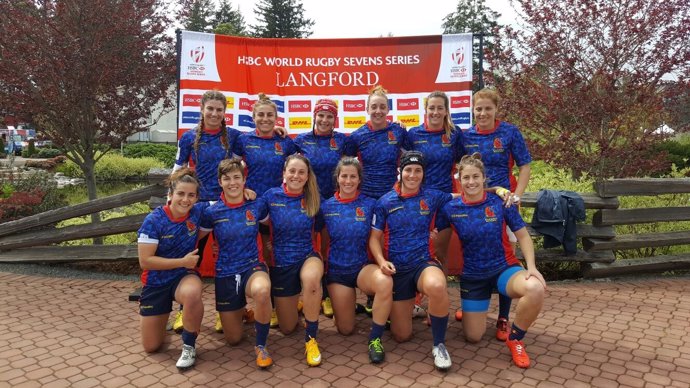 Selección española femenina rugby Seven Series Mundiales Langford