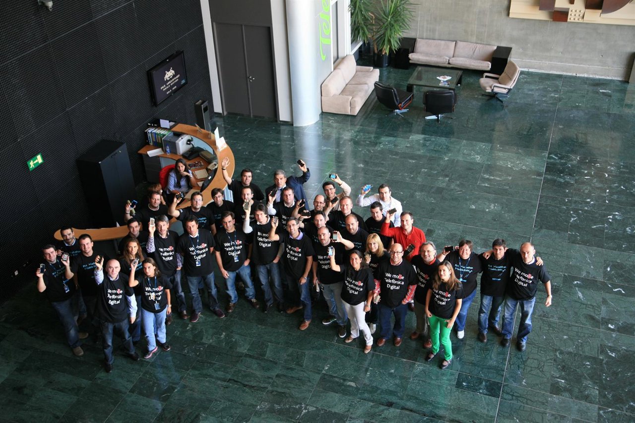 Trabajadores del Centro de I+D de Boecillo (Valladolid).