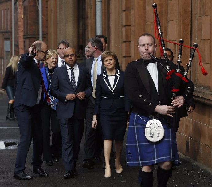 La ministra principal de Escocia y líder del SNP, Nicola Sturgeon