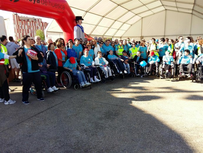 Broto asiste IV marcha Aspace Huesca.