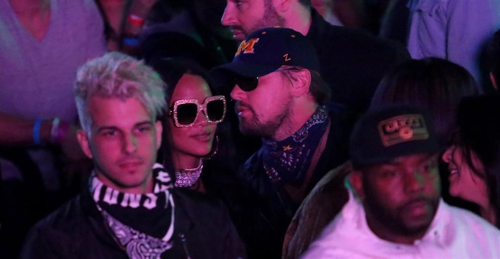 THERMAL, CA - APRIL 16:  Singer Rihanna and actor Leonardo DiCaprio attend the L