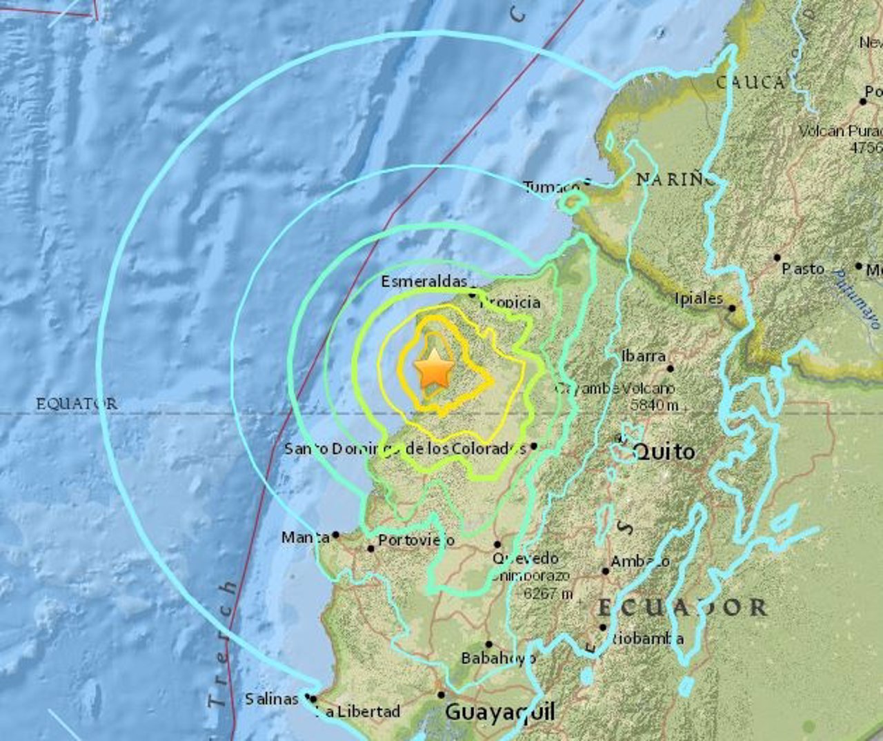 Terremoto en Ecuador