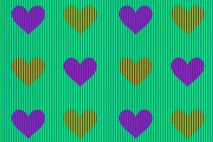 Ilusion Optica De Que Color Son Estos Corazones