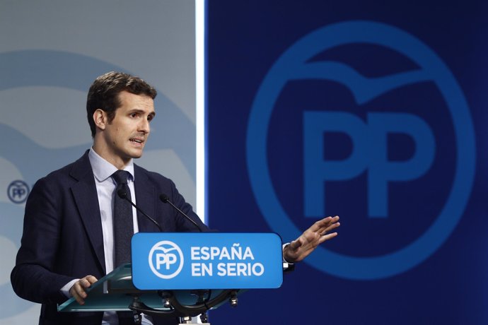 Rueda de prensa de Pablo Casado