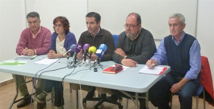 Representantes de Anpe, CCOO, UGT, CSI.F y STE