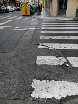 Imagen del estado de la calle Escuelas Pías