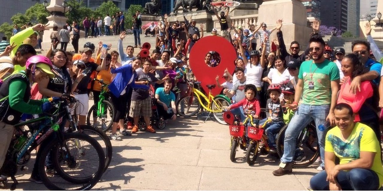 Primera ruta en bicicleta en la Ciudad de México