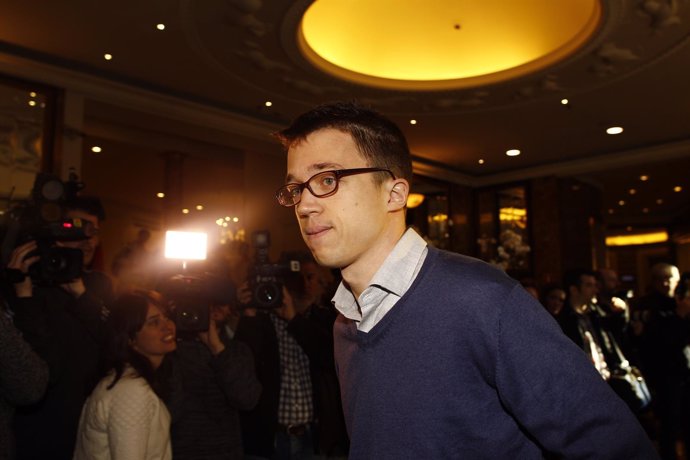 Íñigo Errejón en el desayuno de Europa Press de Manuela Carmena