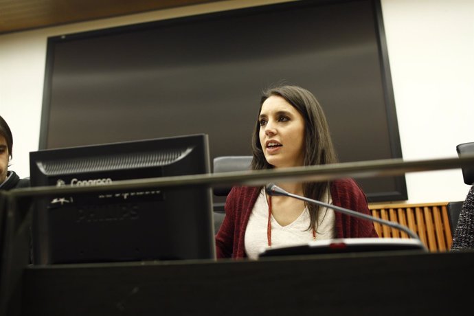 Rueda de prensa de Irene Montero en el Congreso