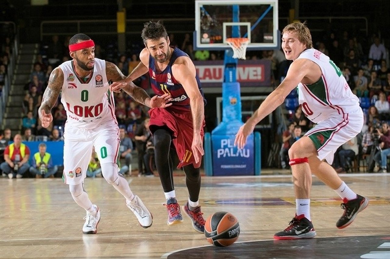 Navarro en el Barcelona - Lokomotiv Kuban