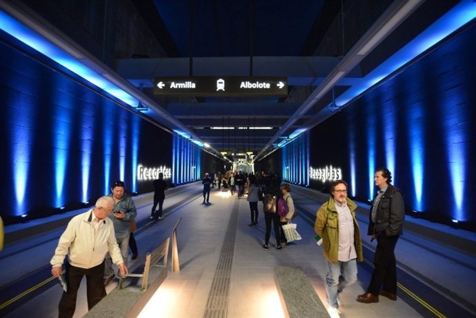 Visitas a las paradas del Metro de Granada