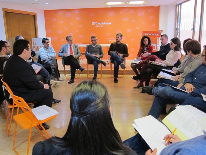 Reunión de trabajo de Ciudadanos sobre el área metropolitana de Asturias