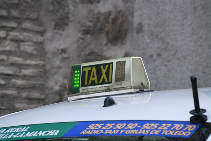Taxi, Calle, Carretera, Coche