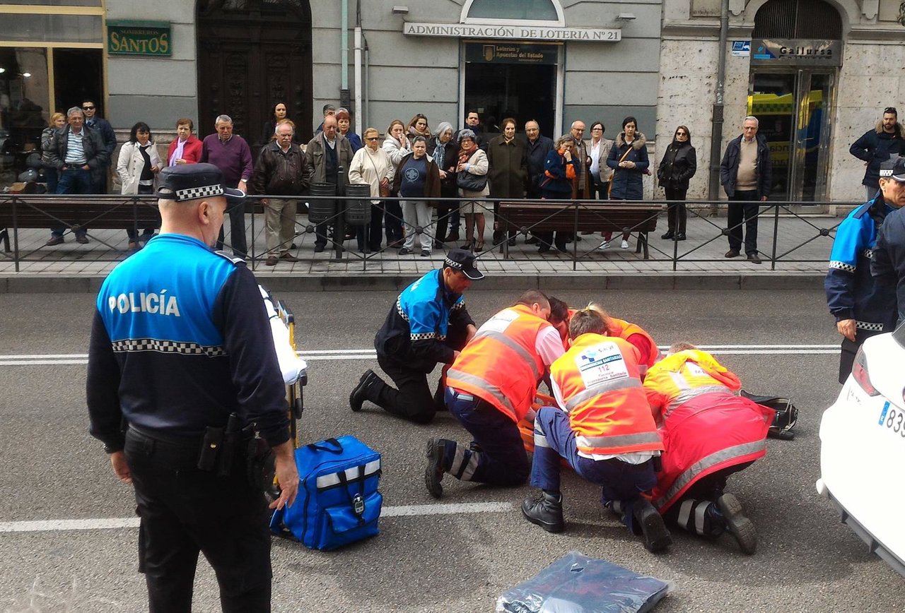 Imagen del atropello en Miguel Íscar