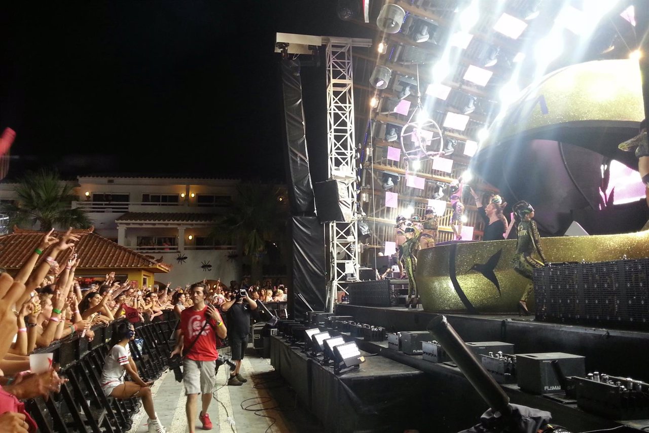 David Guetta show Ibiza