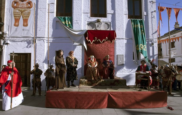 Mercado medieval en la fiesta de las Capitulaciones de Santa Fe