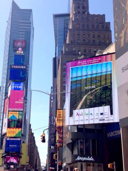 Campaña de promoción turística de Andalucía en Nueva York.