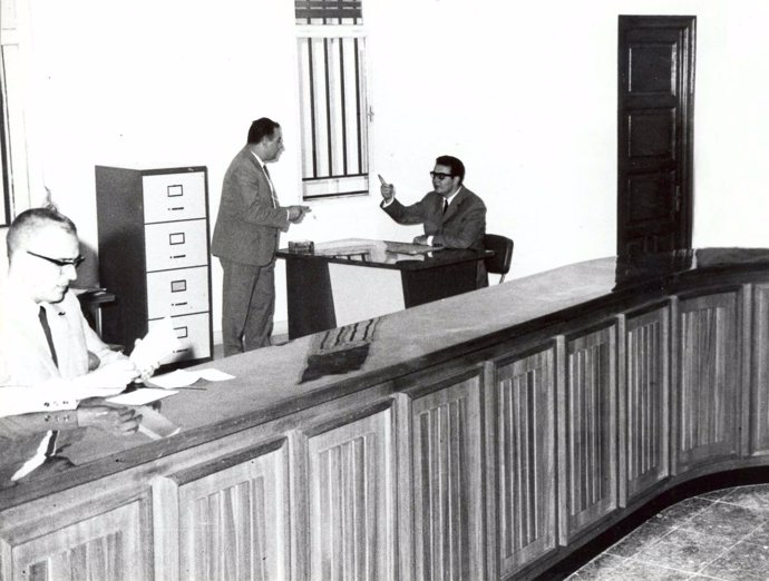 Primeros empleados de Cajamar como Caja Rural Provincial de Almería