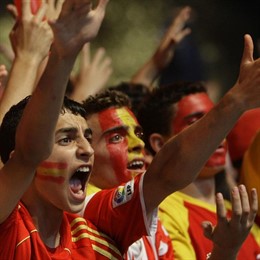 Aficionados españoles eurocopa