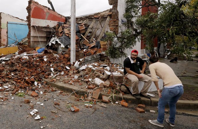 Aumentan a nueve los muertos por el temporal en Uruguay