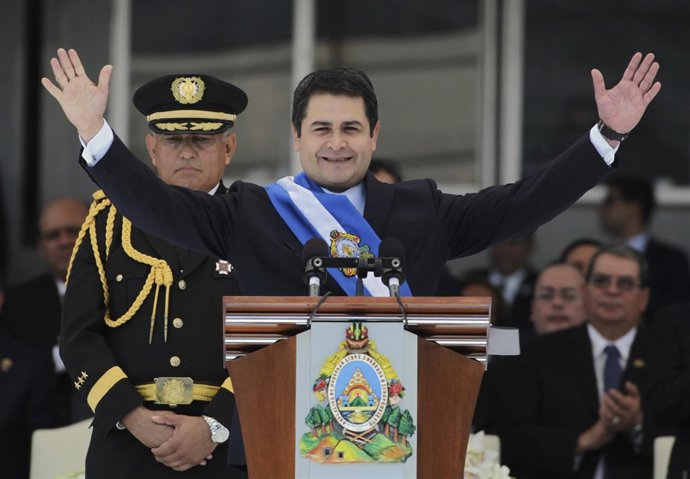 El presidente de Honduras, Juan Orlando Hernández.