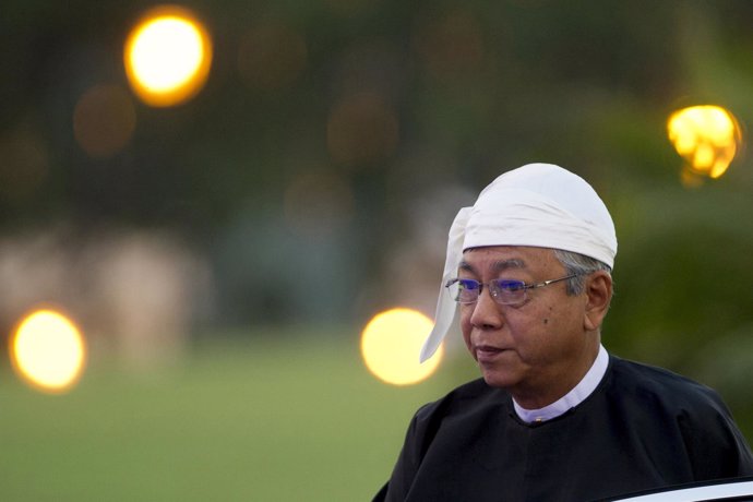 El presidente de Birmania, Htin Kyaw