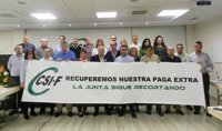 CSIF convoca movilizaciones para exigir a la Junta el abono de la extra de 2012