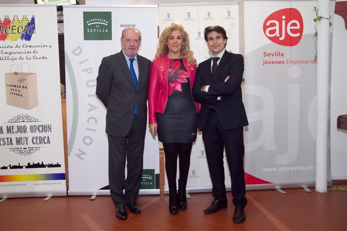 Villalobos, durante el 'networking' en Castilleja