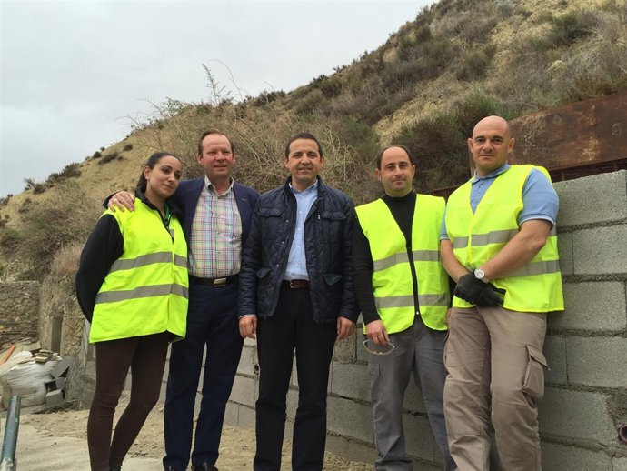 El diputado Guillermo Casquet en Rágol.