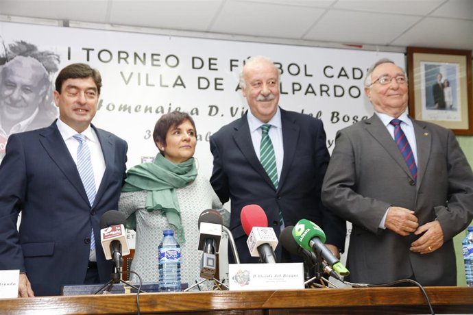 Vicente del Bosque en la Federación de Fútbol de Madrid