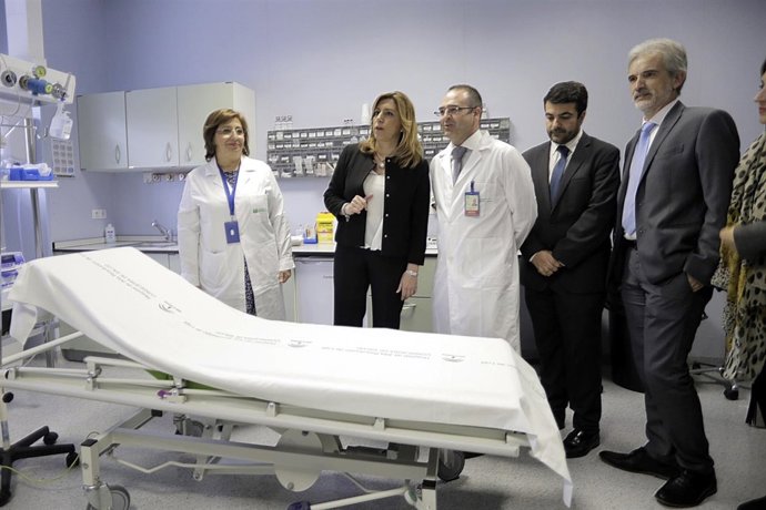 Susana Díaz, en la inauguración del Hospital de Loja