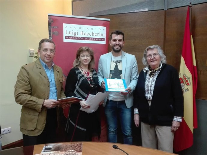 Presentación de un concierto en Alcántara (Cáceres)