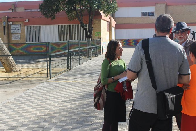 Visita a un colegio.