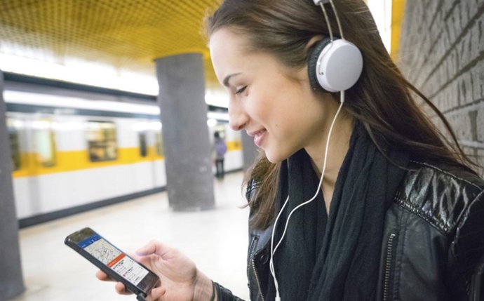 Aplicación de transporte público Moovit