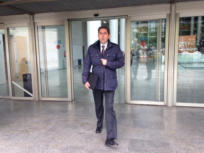 Rambla, a su salida de los juzgados