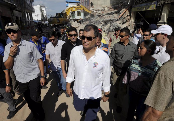 El presidente de Ecuador, Rafael Correa