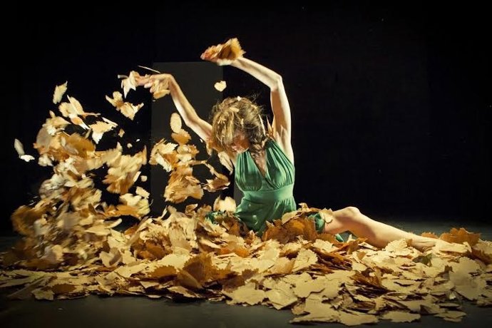 Isabel Vázquez durante una representación de 'Hora de cierre'