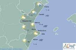 Predicción del tiempo para este jueves 21 de abril en la Comunitat