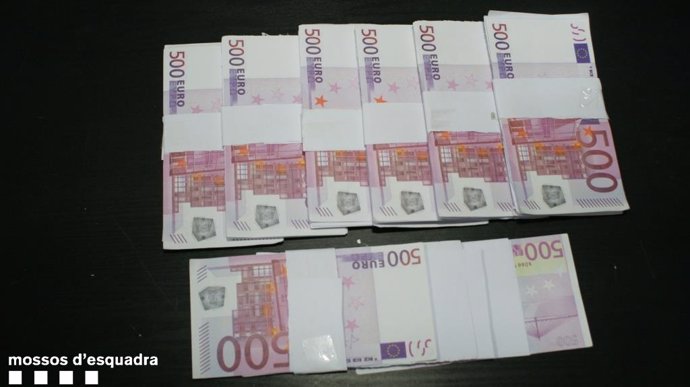Los Mossos avortan una estafa de 100.000 euros por el método del 'Rip Deal'