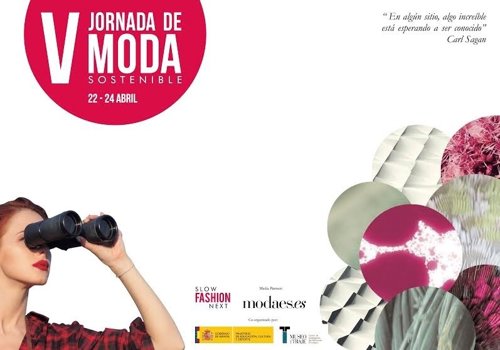 Cartel promocional V Jornada de Moda Sostenible 2016