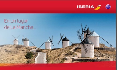 Iberia regala una suscripción a El Quijote
