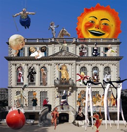 Imagen de la exposición de Comediants en el Palau Robert